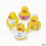 One Dozen (12) Get Well Soon Rubber Ducks
