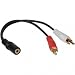 Cables To Go 80134 Value Series 3.5mm Stereo Jack/RCA Plug X2 Y Cable