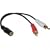 Cables To Go 80134 Value Series 3.5mm Stereo Jack/RCA Plug X2 Y Cable