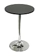 Winsome Wood 20" Round Tea Table, Black w/Metal Leg