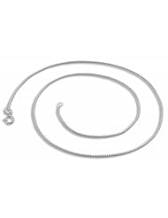 Box Chain Necklace, .925 Sterling Silver