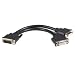 StarTech.com 8-Inch LFH 59 Male to Dual Female DVI I DMS 59 Cable (DMSDVIDVI1)