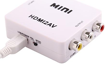 Catozon HDMI to AV Composite RCA CVBS Video Audio Converter For TV PS3 VHS VCR DVD