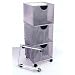 Office Products : Base With Locking Casters Only (Silver Frame w/ Black Casters) (14"w x 14"L)