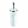 Axxentia Bad 282225 WC-Garnitur R�hre Odeon, R�hre Kunststoff wei�, verchromter Griff, 37 cm hoch