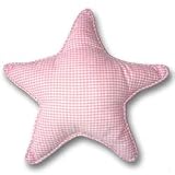 Tadpoles Classics Gingham Pink - Star Throw Pillow
