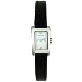 Gucci 8600 Series WoMens Black Leather Silver Dial Watch #YA086505 by Gucci