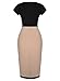PAKULA® Women's Optical Illusion Split Edge Business Bodycon Dress