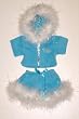 Teal Velour Princess Hoodie & Skirt fits most Webkinz, Shining Star & 8"-10" Make Your Own Stuffed Animals