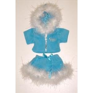 Teal Velour Princess Hoodie & Skirt fits most Webkinz, Shining Star & 8
