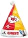 Kansas City Chiefs Color Block Santa Hat - Football Sports Merchandise Image