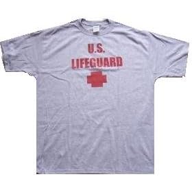 U.S. LIFE GUARD - Law Enforcement Gear - Heather Grey or White T-shirt