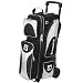 Sporting Goods : Flash Players Series Black/Silver Triple Bowling Ball Roller Bag