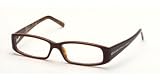 PRADA VPR 10H 70I1O1 BROWN PLASTIC EYEGLASSES 53mm13mm