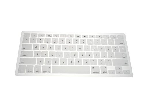 Wacces New White Keyboard Silicone Cover skin for New Macbook White 13″ unibody (A1342)