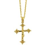 Heavenly Devotion Gold Tone Crucifix