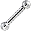 6 Gauge STEEL BARBELL Tongue Ring 3/4" 8mm