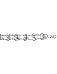 Sterling Silver Butterfly Charm Bracelet