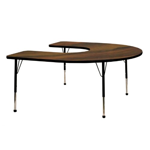 66 x 60 Horseshoe Table Leg Height and Glide Style Standard 21 30 Ball