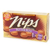Nestle Nips Rich and Creamy Hard Candy, Butter Rum Flavor, 4 Oz / Pack, 12 ea