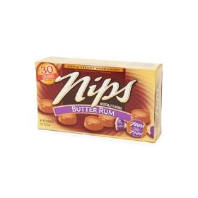Nestle Nips Rich and Creamy Hard Candy, Butter Rum Flavor, 4 Oz / Pack, 12 ea