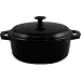 Black Round Casserole Dish Colour: Black. 2.25 litre dish with lid.