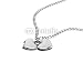 Wallmonkeys Peel and Stick Wall Decals - Chain with Two Hearts - Removable Graphic