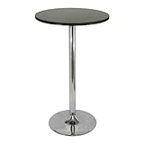 Black And Chrome Pub Dining Table