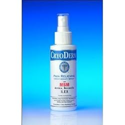 CryoDerm Pain Relieving Analgesic Cryotherapy Spray--4oz. Professional Strength