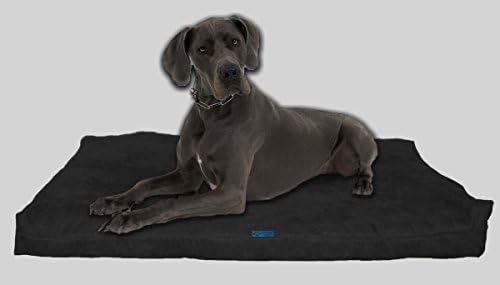 Five Diamond Collection Shredded Memory Foam Orthopedic Dog Bed,Removable Washable Passion Suede Cover,Water Proof Inner Fabric,Double Sided,Made In USA (Charcoal,For Extra Large Breed Dogs,55" x 37")
