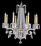 IMAGE OF Framburg 1148 Baronness 8 Light Dining Room Crystal Chandelier Polished Silver