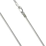 16 - 18 Adjustable Sterling silver Rhodium plated Snake chain