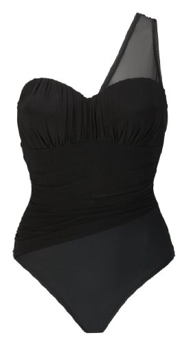 TravelSmith Womens Fantasizer Long Bandeau Swimsuit