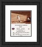 Framed Jackie Robinson Brooklyn Dodgers Photograph