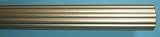 1-3/8" Wood Fluted Drapery Rod in Gold Finish 6' Long [CAPITOL CITY LUMBER]