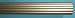 1-3/8" Wood Fluted Drapery Rod in Gold Finish 6' Long [CAPITOL CITY LUMBER]