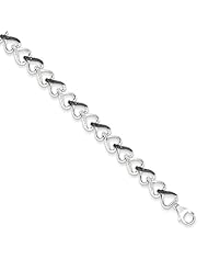 Sterling Silver Black & White Diamond Bracelet