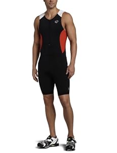 Pearl Izumi Men's Select Tri Suit, Black/True Red, Medium