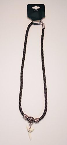 Atlantic Coral Enterprises Sharks tooth Necklace Black/Silver 18 Inches