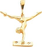 10K Yellow Gold Gymnast Charm