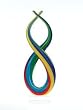 Badash Spectrum Art Glass Centerpiece 14"