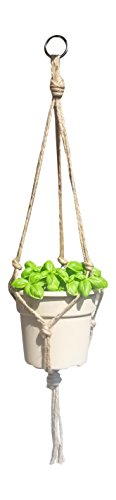 Plant Hanger 3 Leg 36 Inch Natural Jute Extra Strength Indoor Outdoor Plants Hanging Baskets Manufactured By Jute Crafter 3L-36
