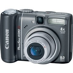 Canon PowerShot A590IS 8MP Digital Camera with 4x Optical Image Stabilized Zoom