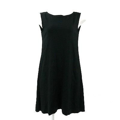 (フォクシーニューヨーク) FOXEY NEWYORK 黒センタープリーツワンピース 38 中古