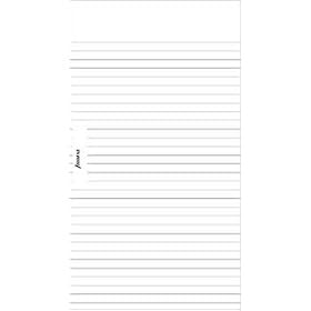 Filofax Desk Ruled White Refill