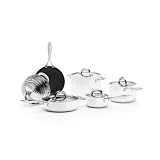 blinQ 10 Piece Cookware Set Simply White