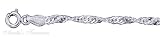 Sterling Silver Singapore Chain Anklet Necklace Bracelet 40