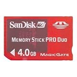 Electronics : Sandisk 4gb Memory Stick Pro Duo Gaming Card in retail packaging