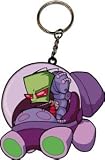 Invader Zim Ship Rubber Keychain K-IZ-0009-R