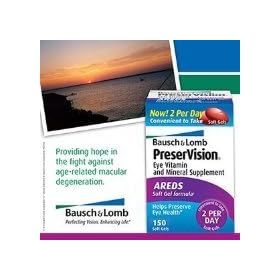 Bausch and Lomb PreserVision AREDS Formula Eye Vitamins - 150 Softgels